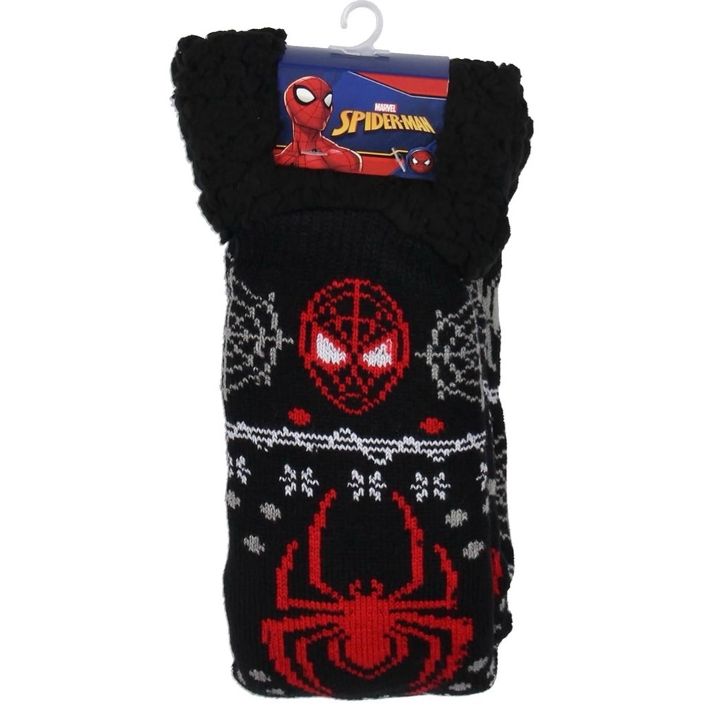 Hyp Marvel Comics Spider-Man Men's Slipper Socks Size 10-13 NWT